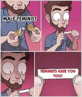 feminism feminist malefeminist metoo soy soyboy // 582x680 // 76KB